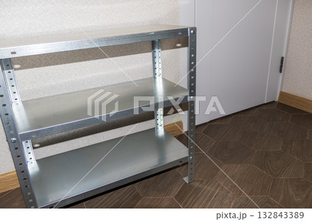 Assembled galvanized steel shelving unit Assembled galvanized steel shelving unit 132843389