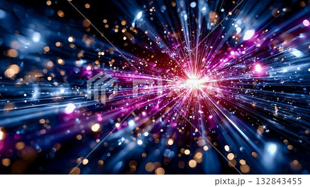 幻想的な輝きの抽象背景 幻想的な輝きの抽象背景 132843455