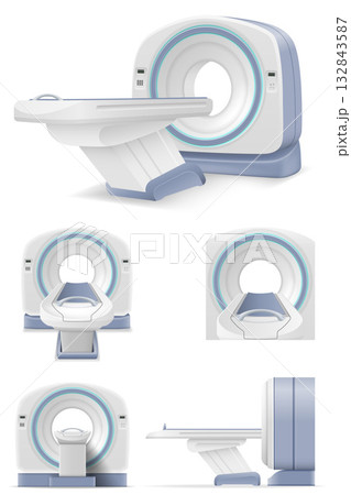 scanner machine ct mri for medical research and disease detection cartoon stock vector illustration scanner machine ct mri for medical research and disease detection cartoon stock vector illustration 132843587