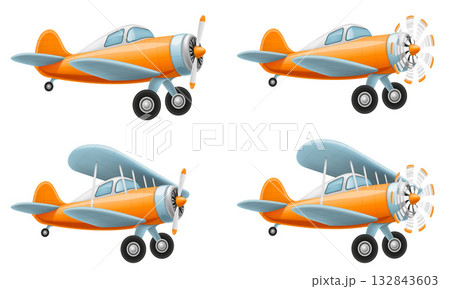 retro aircraft airplane old vintage plane cartoon stock vector illustration retro aircraft airplane old vintage plane cartoon stock vector illustration 132843603