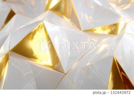 クリスタルと金の光イメージ 背景素材 クリスタルと金の光イメージ 背景素材 132843972