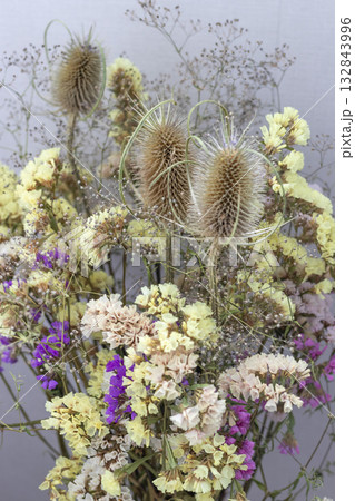Bouquet of decorative dried flowers Bouquet of decorative dried flowers 132843996