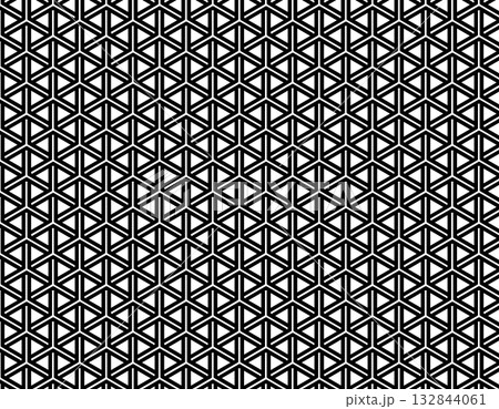 ファブリック素材 おしゃれな和柄背景 亀甲 ファブリック素材 おしゃれな和柄背景 亀甲 132844061