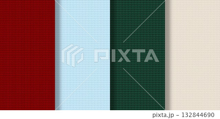Set of seamless knitted patterns Set of seamless knitted patterns 132844690