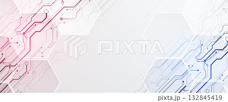 Abstract geometric circuit technology and science concept background Abstract geometric circuit technology and science concept background 132845419