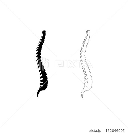 Set of abstract chiropractic logo 132846005