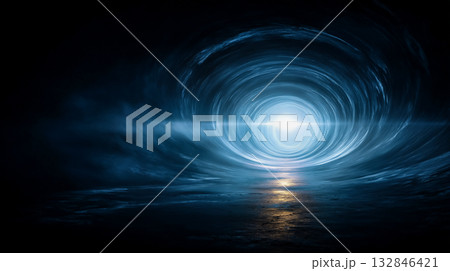 光と時空を超える青いエネルギートンネル 光と時空を超える青いエネルギートンネル 132846421