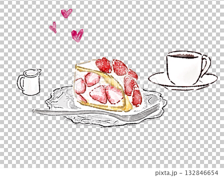 strawberry shortcake and tea strawberry shortcake and tea 132846654