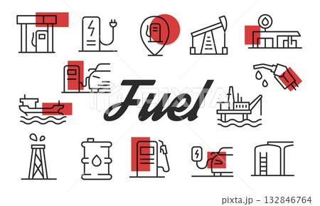 Fuel Poster. Vector Illustration Fuel Poster. Vector Illustration 132846764