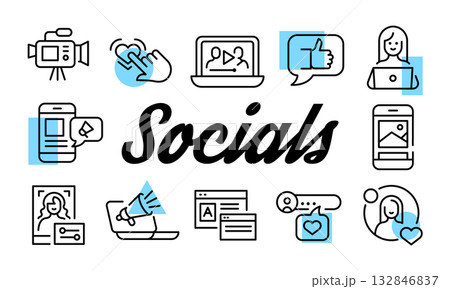 Social Media Poster. Vector Illustration Social Media Poster. Vector Illustration 132846837