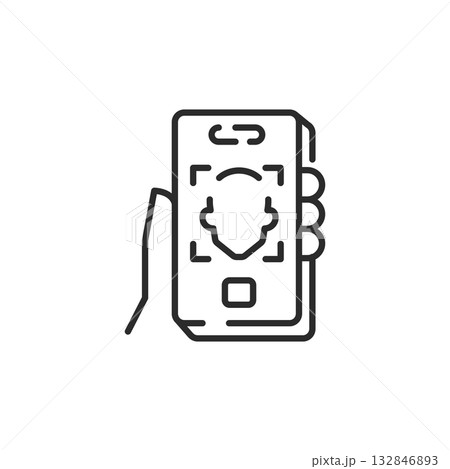 Face ID Security Icon Face ID Security Icon 132846893
