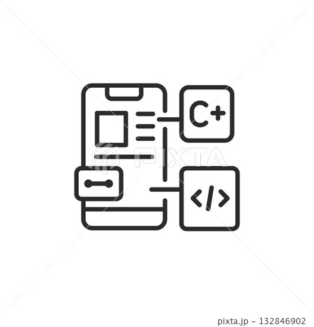 Mobile Development Icon Mobile Development Icon 132846902