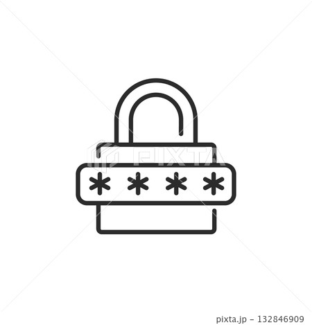 Password Lock Icon 132846909