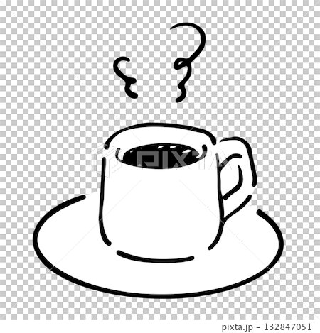 Simple coffee cup illustration material Simple coffee cup illustration material 132847051