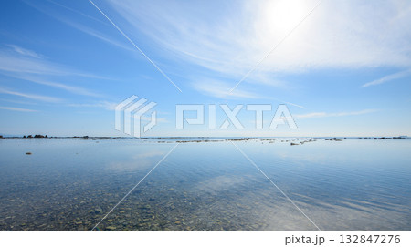 男鹿半島　日本の渚100選　鵜ノ崎海岸　秋田県 132847276