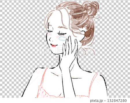 Women suffering from dry skin Women suffering from dry skin 132847280