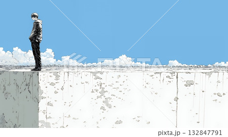 行き先（目標）を失い立ち止まってしまった人