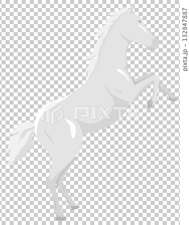 躍動する馬イラスト 躍動する馬イラスト 132847887