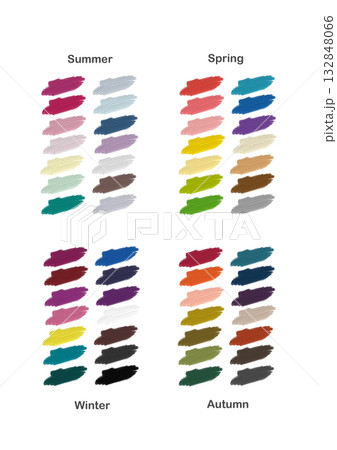 パーソナルカラーパレット 132848066