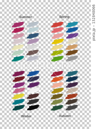 パーソナルカラーパレット 132848066