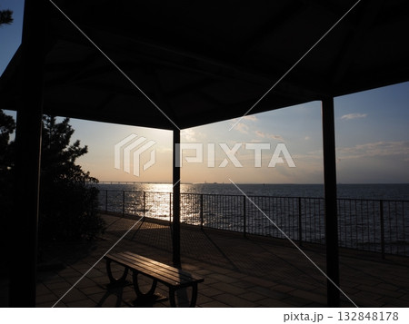 関空の夕景 関空の夕景 132848178