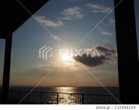 関空の夕景 132848184