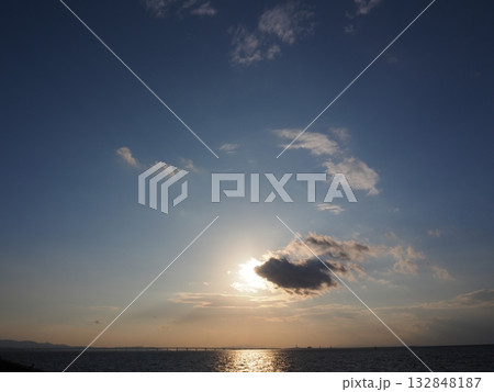 関空の夕景 132848187