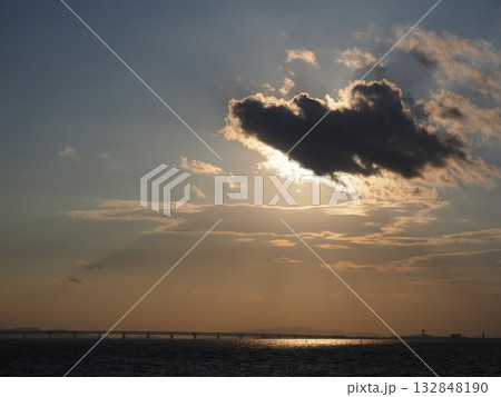 関空の夕景 132848190