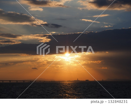関空の夕景 関空の夕景 132848231