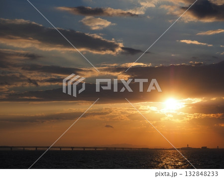 関空の夕景 関空の夕景 132848233