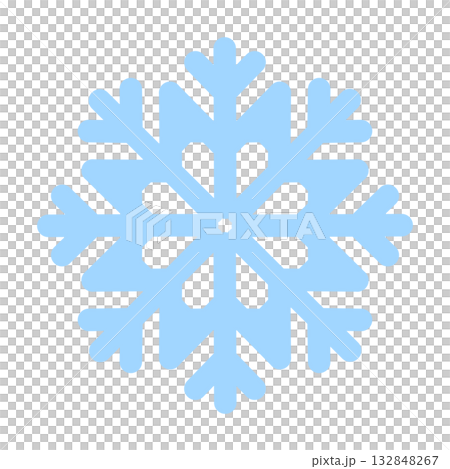 Large Snowflake 2 Blue Transparent 132848267