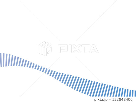 斜めに広がるボーダーラインのスタイリッシュな装飾 132848406