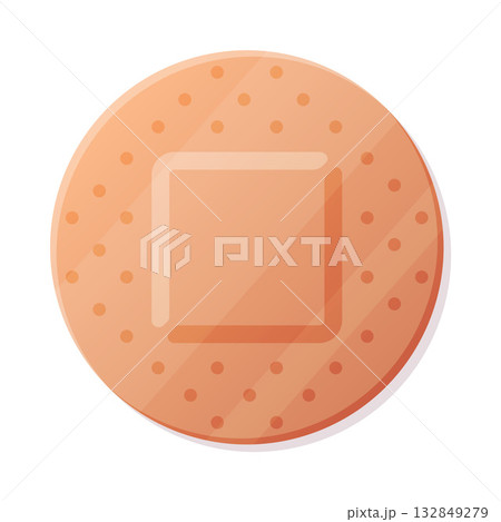 Medical Plaster or Adhesive Bandage for Injuries Vector Illustration Medical Plaster or Adhesive Bandage for Injuries Vector Illustration 132849279