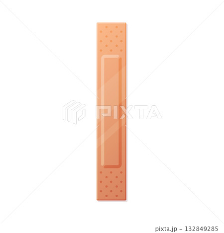 Medical Plaster or Adhesive Bandage for Injuries Vector Illustration 132849285