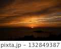 那智勝浦　日の出前朝焼け 132849387