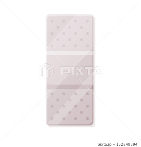 Medical Plaster or Adhesive Bandage for Injuries Vector Illustration Medical Plaster or Adhesive Bandage for Injuries Vector Illustration 132849394