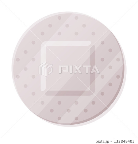 Medical Plaster or Adhesive Bandage for Injuries Vector Illustration 132849403