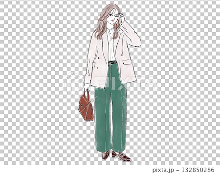 オシャレな女性 132850286