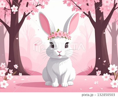 桜　うさぎ 132850503