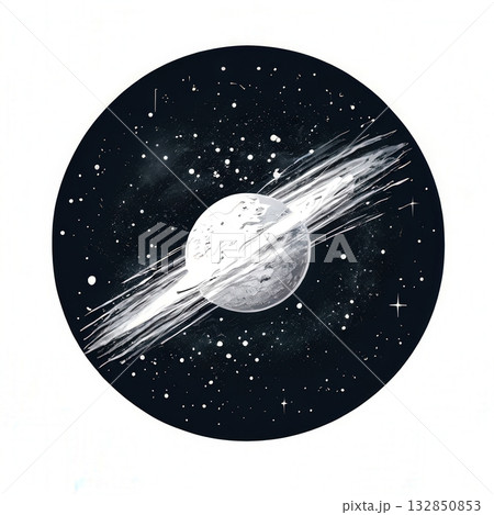 an AI Image Generator, Space Scene Featuring Planets and Cosmic Artwork an AI Image Generator, Space Scene Featuring Planets and Cosmic Artwork 132850853