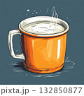 an AI Image Generator, Stylized Illustration of a Hot Beverage 132850877