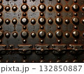 an AI Image Generator, Rusty Studded Surface, Texture, Pattern and History Closeup in Detail 132850887