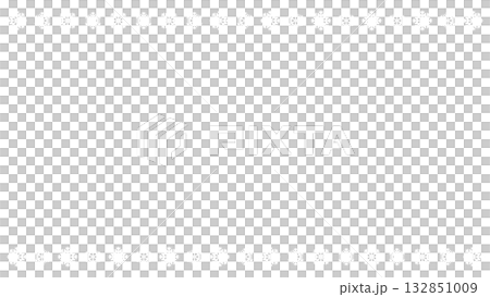 氷の結晶フレーム透過 横 氷の結晶フレーム透過 横 132851009