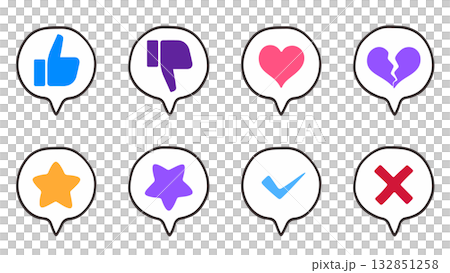 ゆるいフキダシセット 132851258