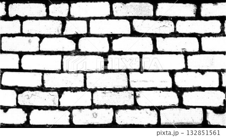 Vector brick wall halftone background. Abstract distressed dotted texture of an old brick surface. Vector brick wall halftone background. Abstract distressed dotted texture of an old brick surface. 132851561