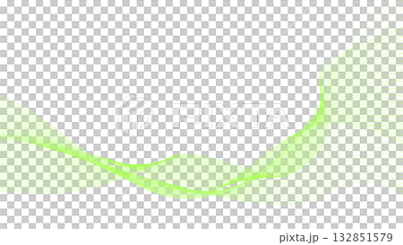 ゆらゆら流れる抽象的な波の背景イメージ 素材 ウェーブ 132851579