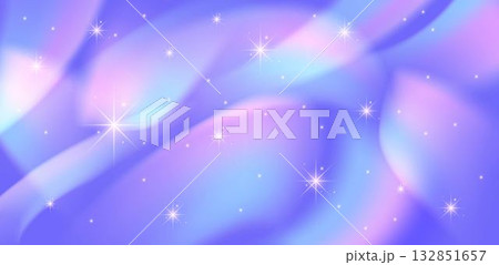 Magical pastel starry background with soft gradient light and glowing sparkles. Dreamy fantasy sky in unicorn and mermaid colors, perfect for fairytale or girly design.	 132851657