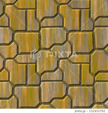 Seamless metal tile floor pattern. High resolution photo filter. 132852702