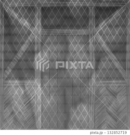 Weathered and aged wooden door in country house or cabin. Hi-res (8000x8000) texture. 132852719