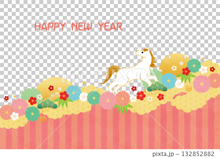 午年-年賀状テンプレ-け2-2 132852882
